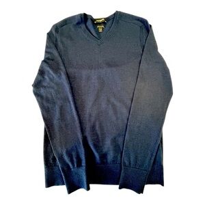 Express Merino Wool Blend V Neck Sweater Size S